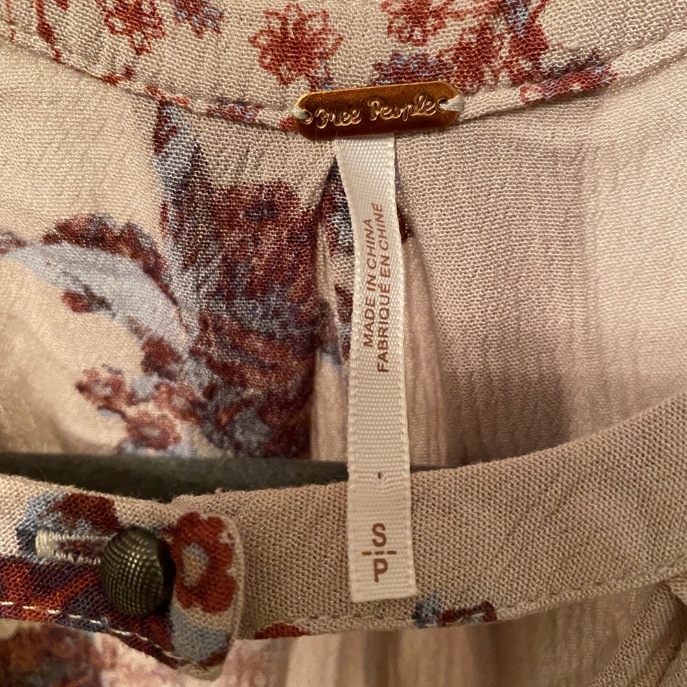Free People Flower Top Sleeveless Tank